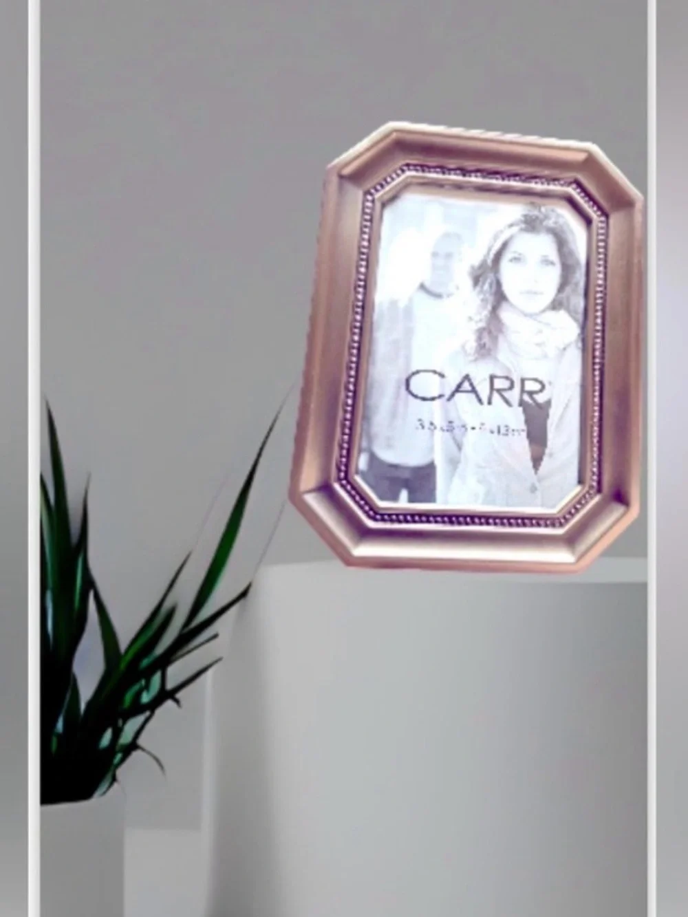 NWT Vintage Antique Carr 3.5”x 5” Boho Metal beaded table top Picture Frame